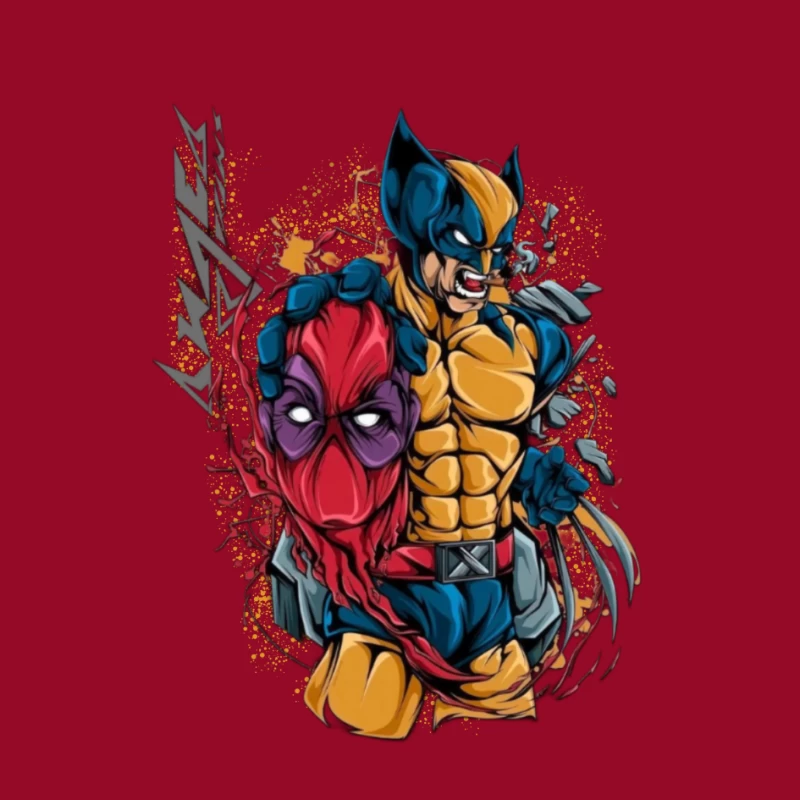 Wolverine and Spider-Man Mashup Pin