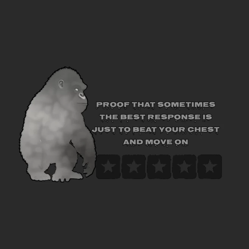 Gorilla Strength and Motivation Illustration Baseball Cap