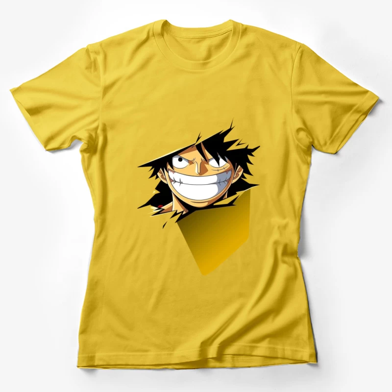 Excited Anime Character from One Piece Female T-Shirt
