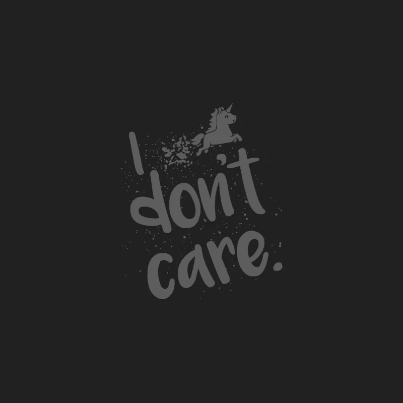 Whimsical Unicorn Typography: A Carefree Attitude Quote Bucket Hat
