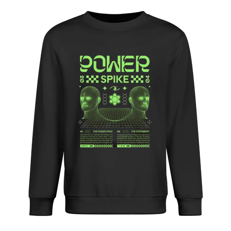 Design Rétro Cyberpunk Homme Sweat-shirt à enfiler