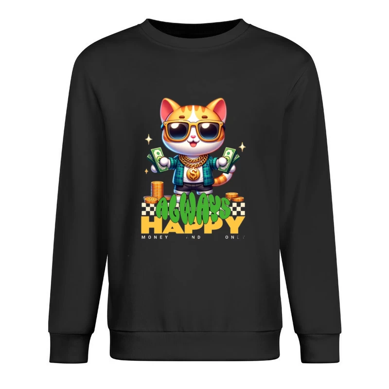 Chat riche avec de l'argent Homme Sweat-shirt à enfiler