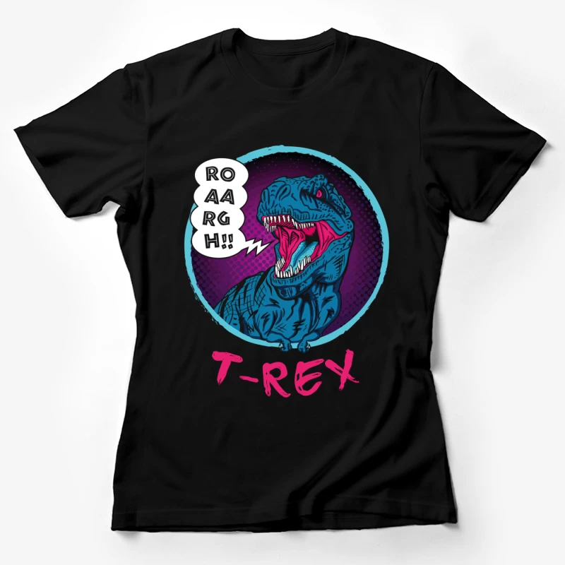 Neon T-Rex Power Female T-Shirt