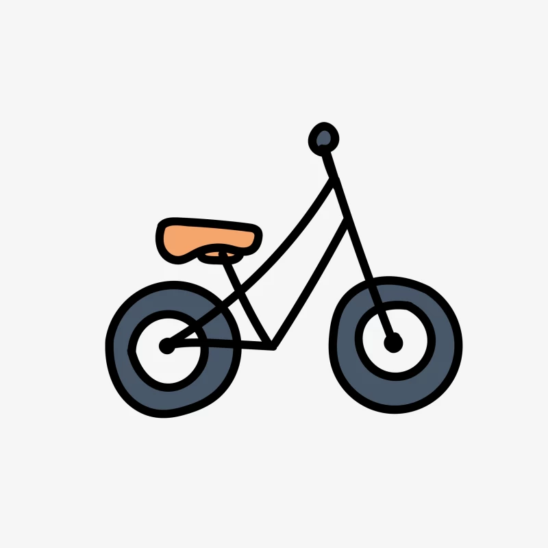 Illustration de vélo minimaliste Homme Sweat-shirt à enfiler