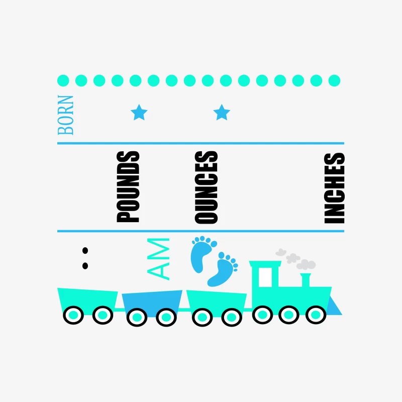 Annonce de naissance avec train Homme Sweat-shirt à enfiler