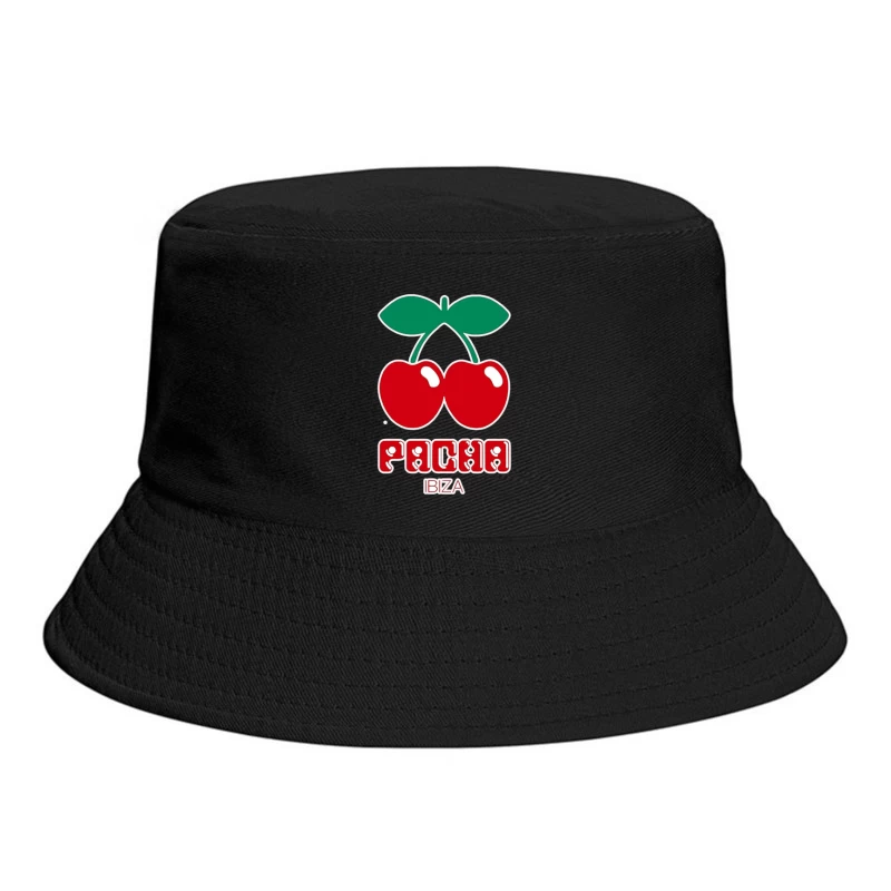 Pacha Ibiza Nightclub's Iconic Cherry Logo Bucket Hat