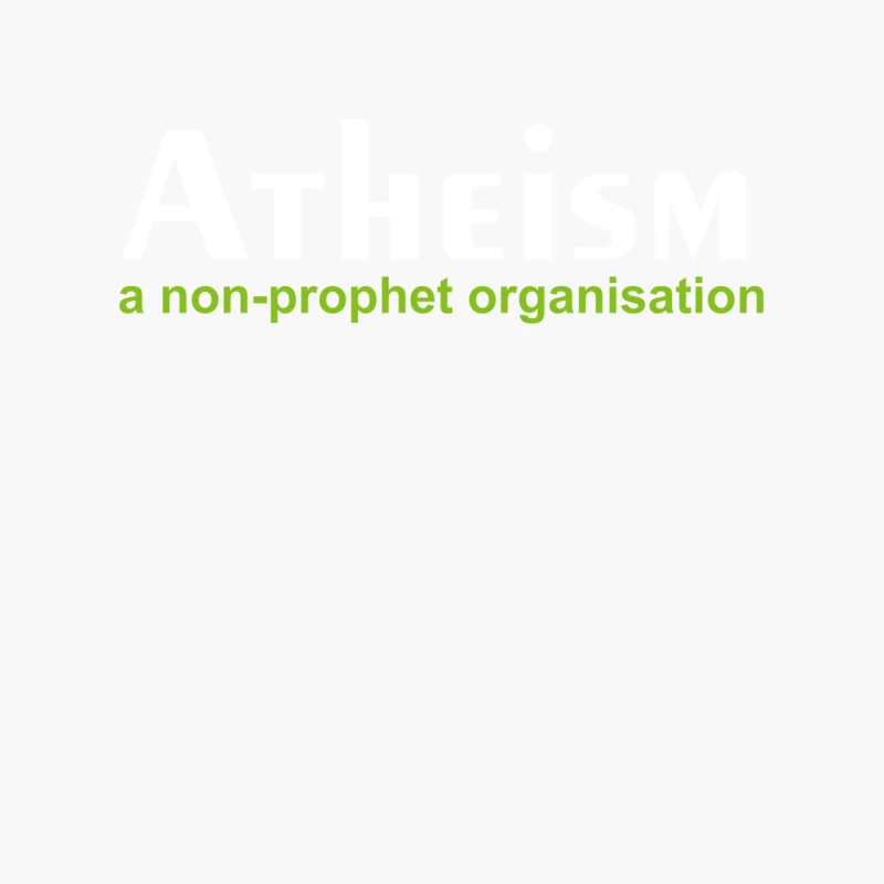 Green Text: A Non-Prophet Organization Cotton Tote Bag