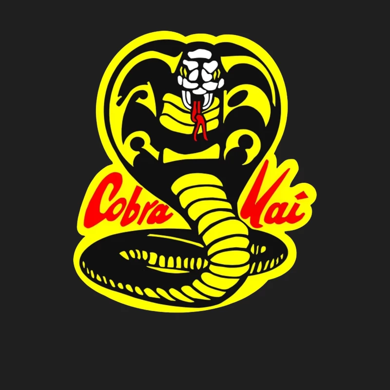 Cobra Kai Martial Arts Dojo Logo with Strike-Ready Snake Male Tank Top