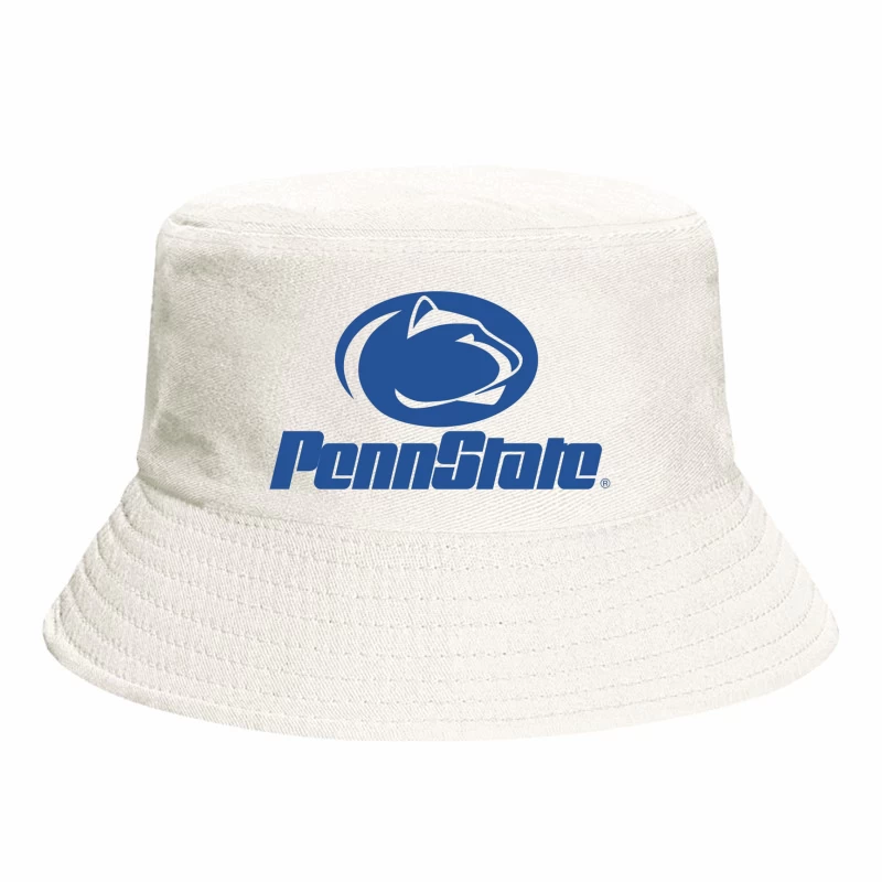 Penn State Nittany Lions Athletic Logo in Blue and White Bucket Hat