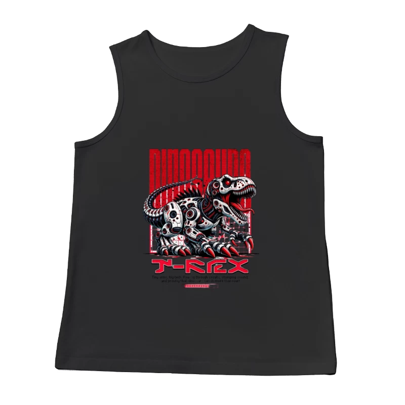 Design de T-Rex Dinosaure Robot Homme Débardeur
