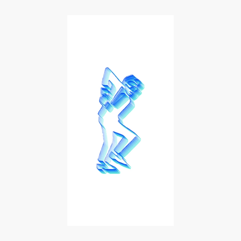 3D Neon Rudeboy Ska Man Design iPhone Case