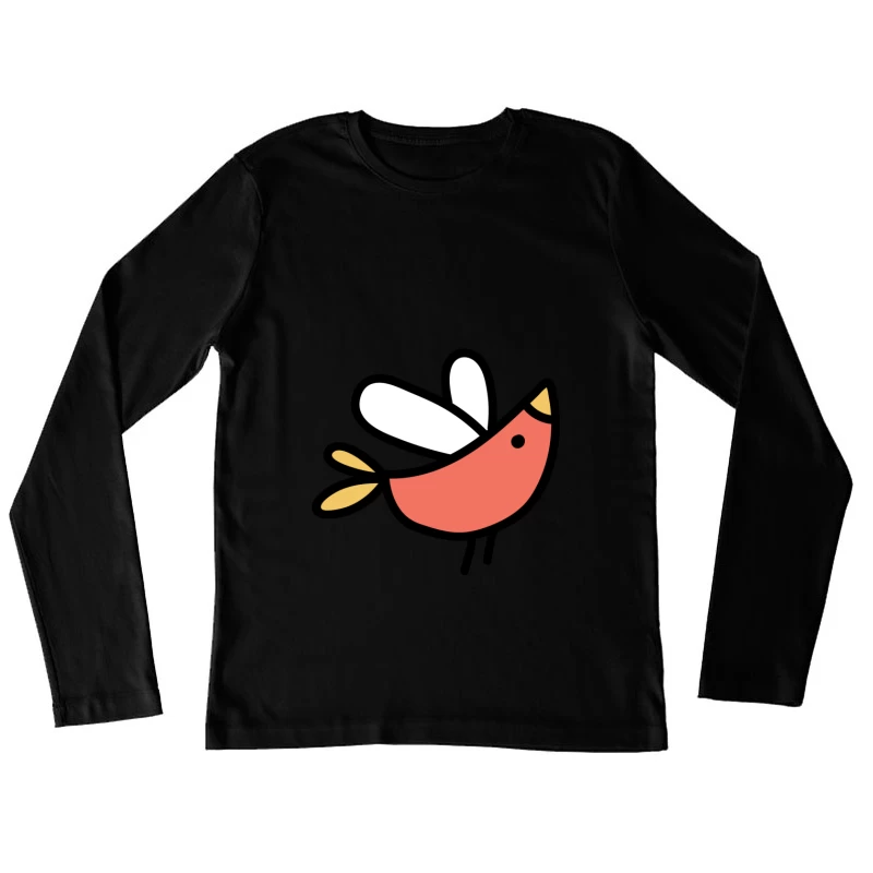 Oiseau coloré en vol Femme Manches Longues T-Shirt
