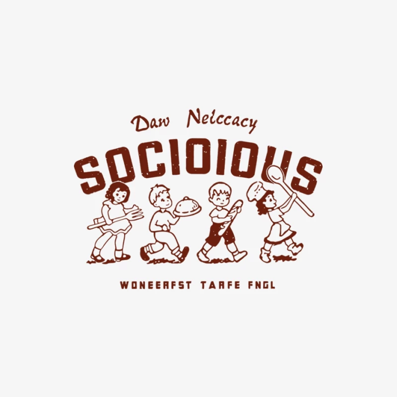 Kinderspiel-Design für geselliges Essen Herren Langarm T-Shirt