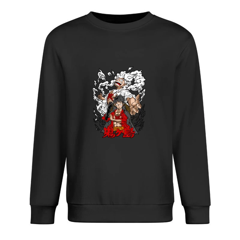 Anime Charaktere mit Energieaura Herren Pullover Sweatshirt