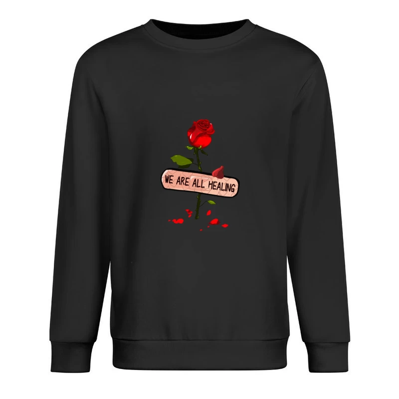 Rose und Heilung: Metapher der Erneuerung Herren Pullover Sweatshirt