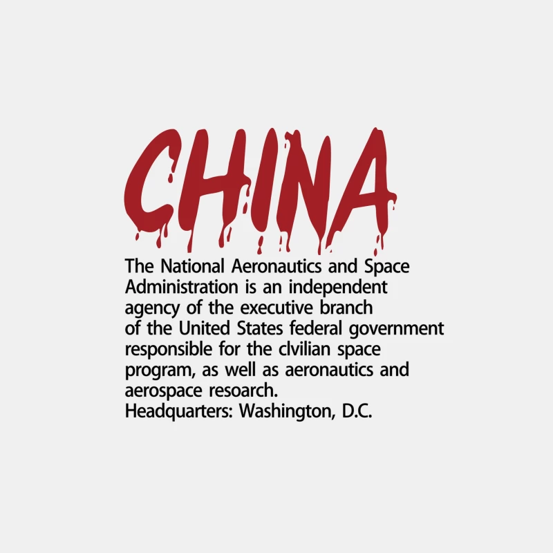 NASA-Information mit China-Schriftzug Herren Tanktops