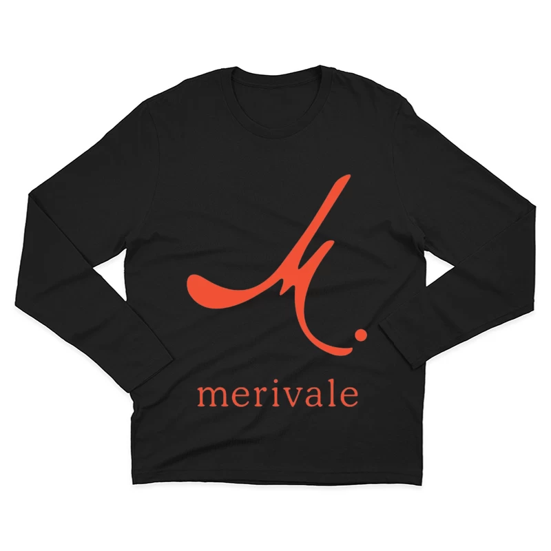 Merivale Hospitality Group Minimalist Red Logo Design Male Long Sleeve T-Shirt