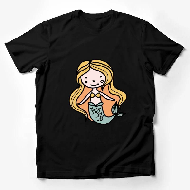 Sirène mignonne en dessin animé Homme T-Shirt