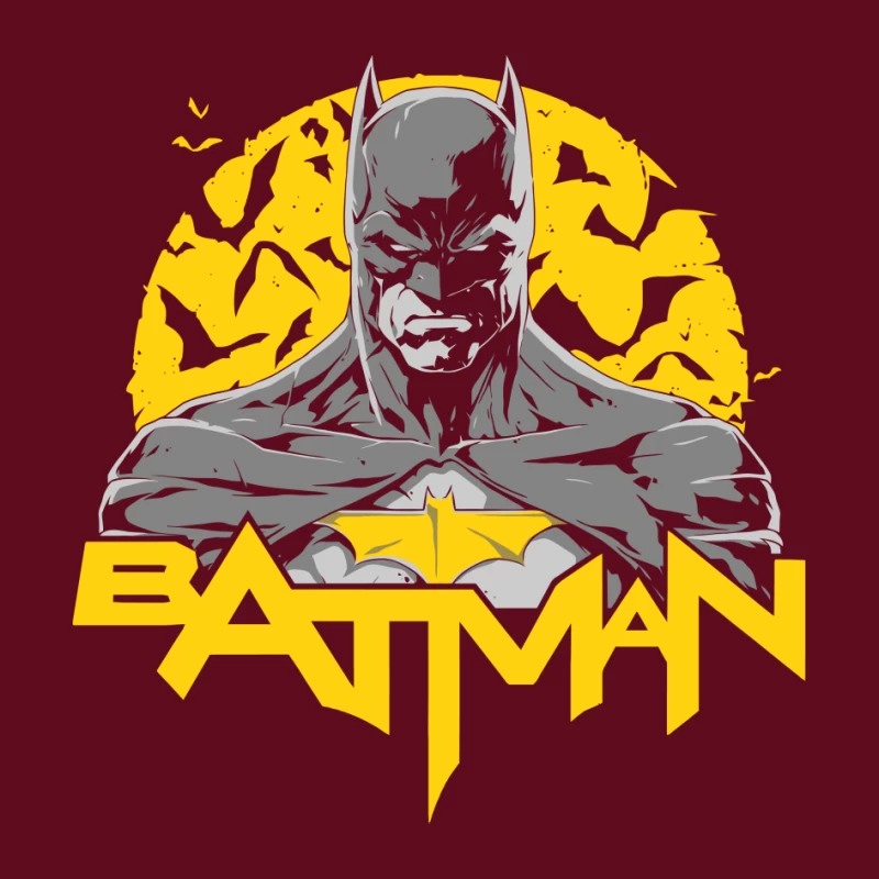 Batman Logo with Silhouette Pin