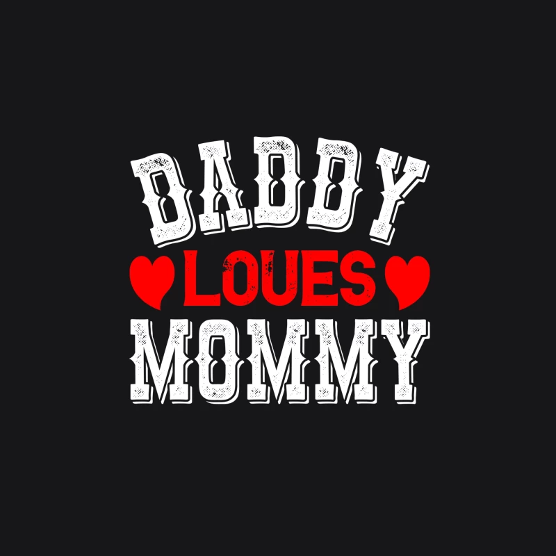 Message d'amour de papa pour maman Homme Sweat à capuche
