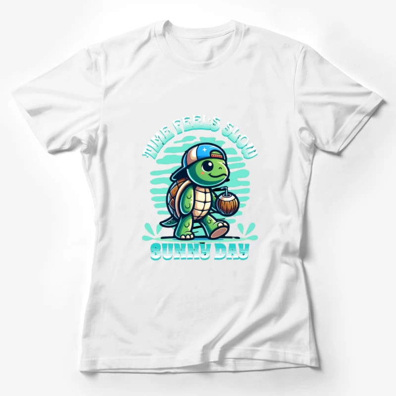 Tortue un jour ensoleillé Femme T-Shirt