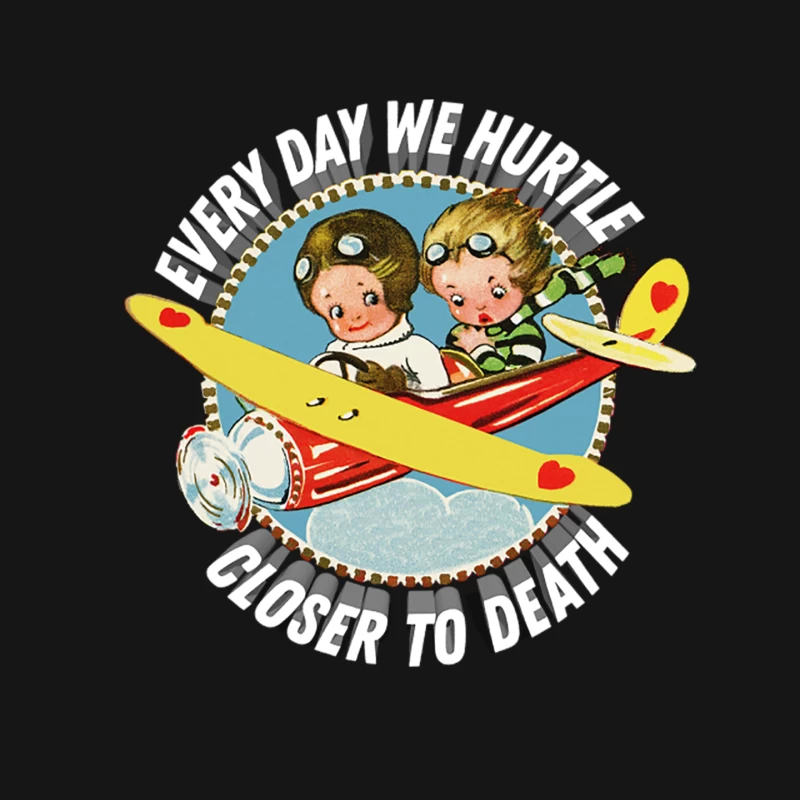 Every Day We Hurtle Closer To Death - Nihilist Statement Apparel Mouse Pad