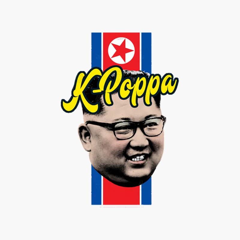 _K-Poppa_ Kim Jong-un K-Pop Cotton Tote Bag