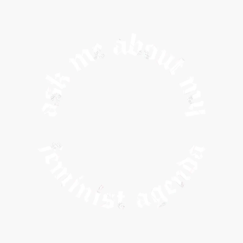 Ask Me About My Feminist Agenda Cotton Tote Bag