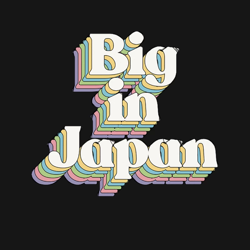 Big In Japan - Typographic Slogan Design Mouse Pad