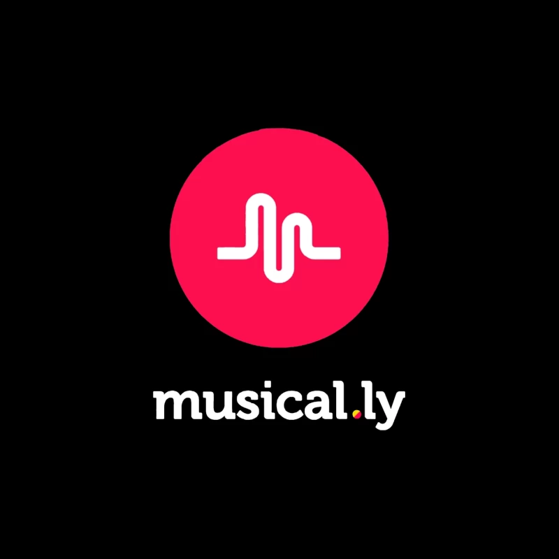 Musical.ly Social Media App Logo Design Mouse Pad