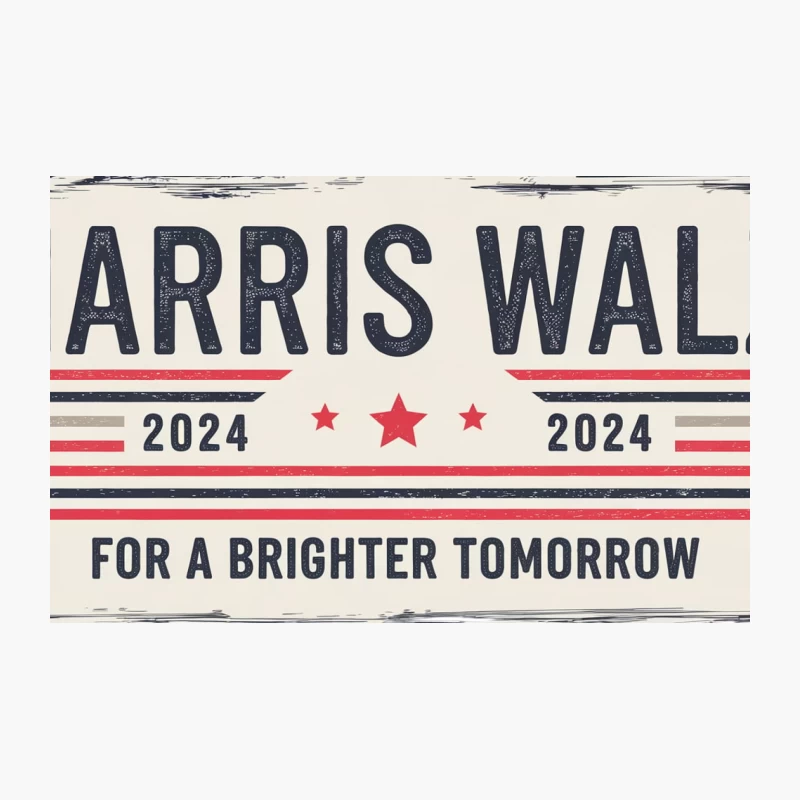 Harris Walz 2024 Presidential Campaign Poster: A Vintage-Style Patriotic Appeal Travel Mug