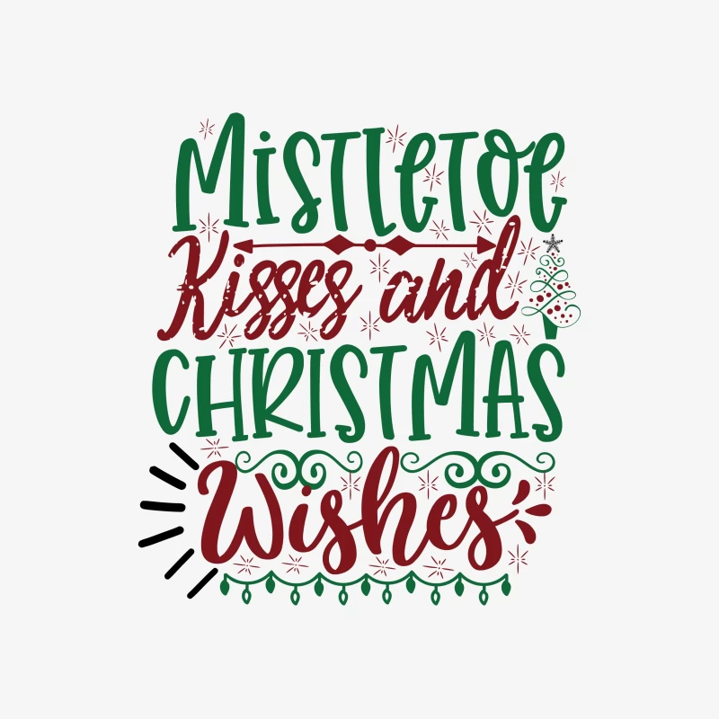 Souhaits de Noël et baisers sous le gui Homme Sweat-shirt à enfiler