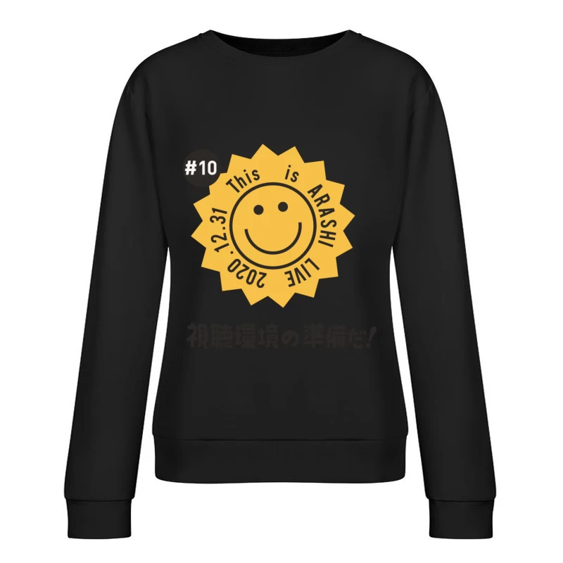 This is ARASHI Live 2020 mit fröhlichem Gesicht Damen Pullover Sweatshirt