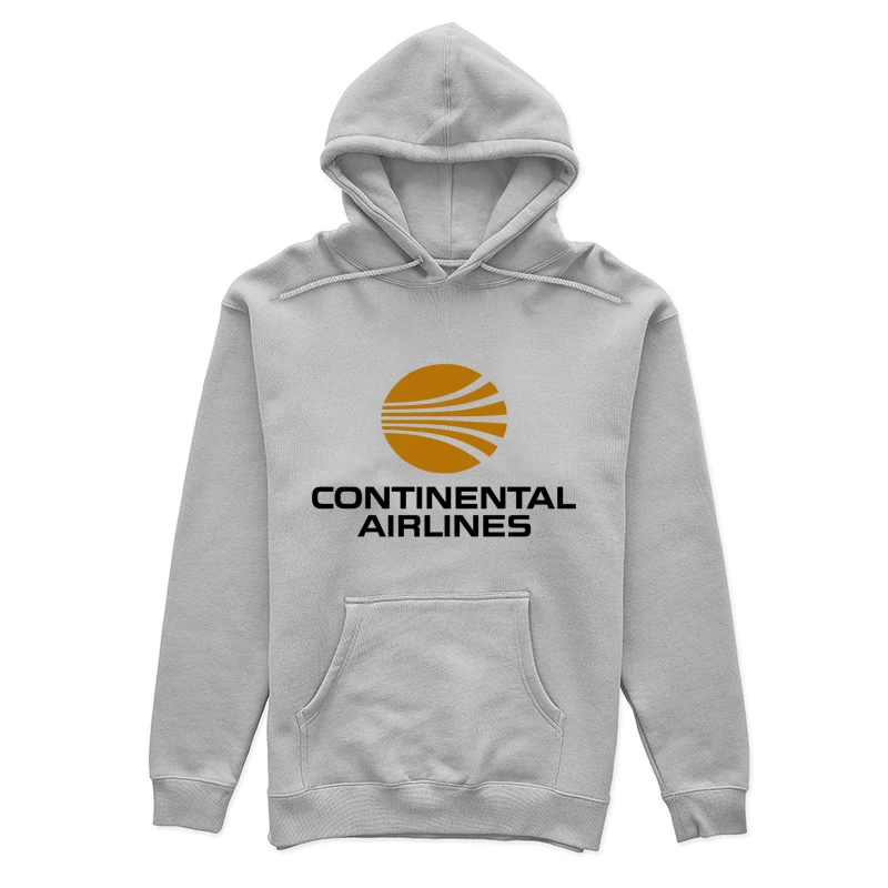 Continental Airlines Vintage Corporate Logo with Gold Globe Design Female Pullover Hoodie