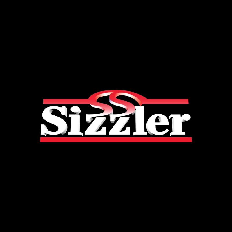 Sizzler Restaurant Chain Logo Design in Red and White Travel Mug