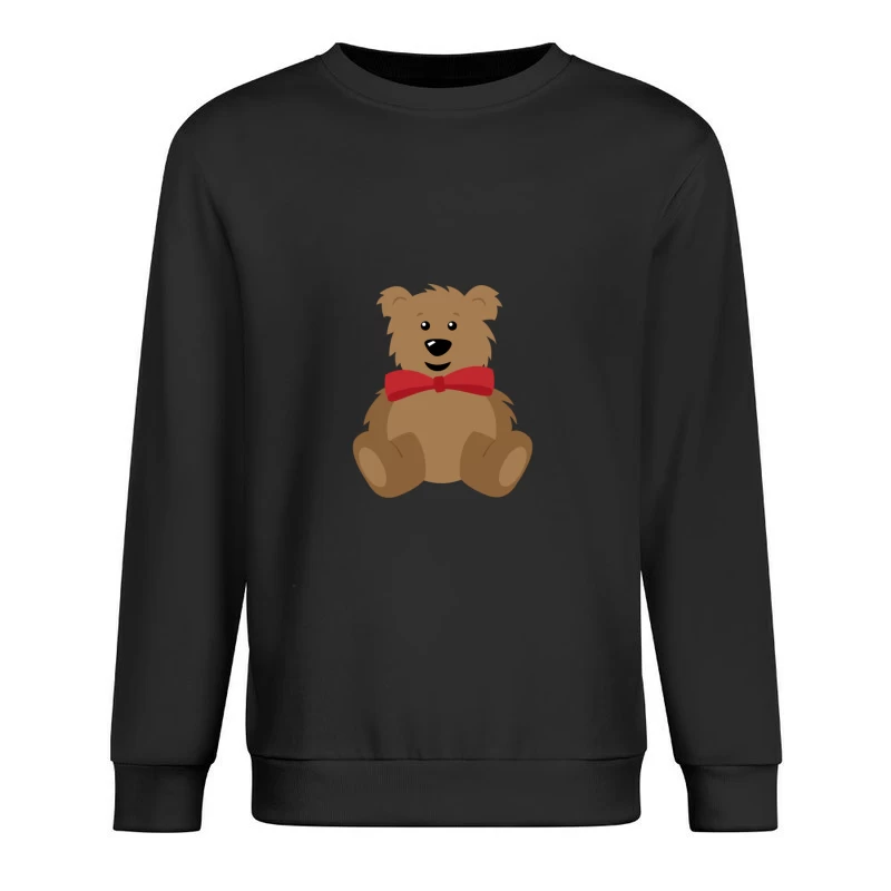 Ours en peluche avec nœud papillon rouge Homme Sweat-shirt à enfiler