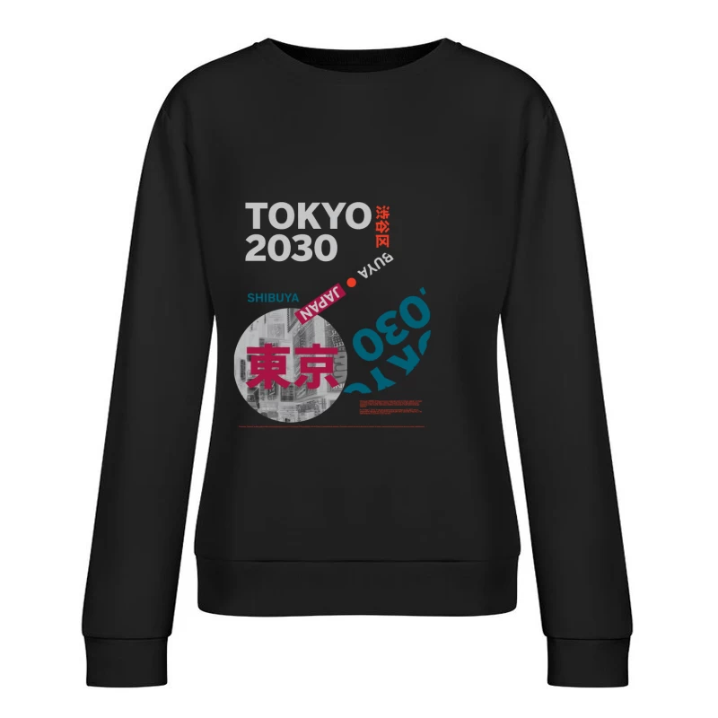 Tokio 2030 Shibuya Design Damen Pullover Sweatshirt