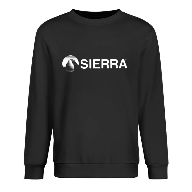 Vintage Sierra Entertainment Company Logo in White Male Pullover Sweatshirt