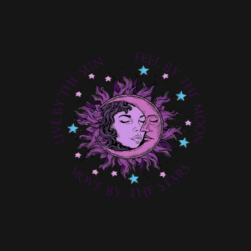 Vivre par le soleil, sentir par la lune Homme T-Shirt