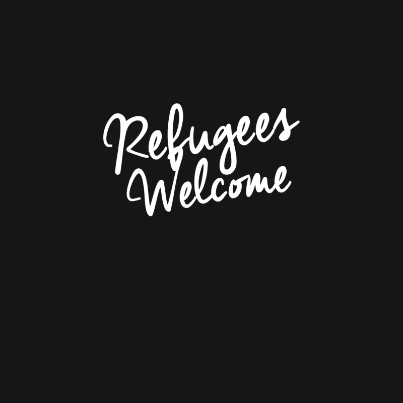 Refugees Welcome Desk Mat