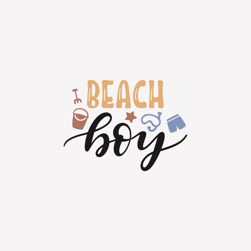 Design de plage pour garçons Femme T-Shirt