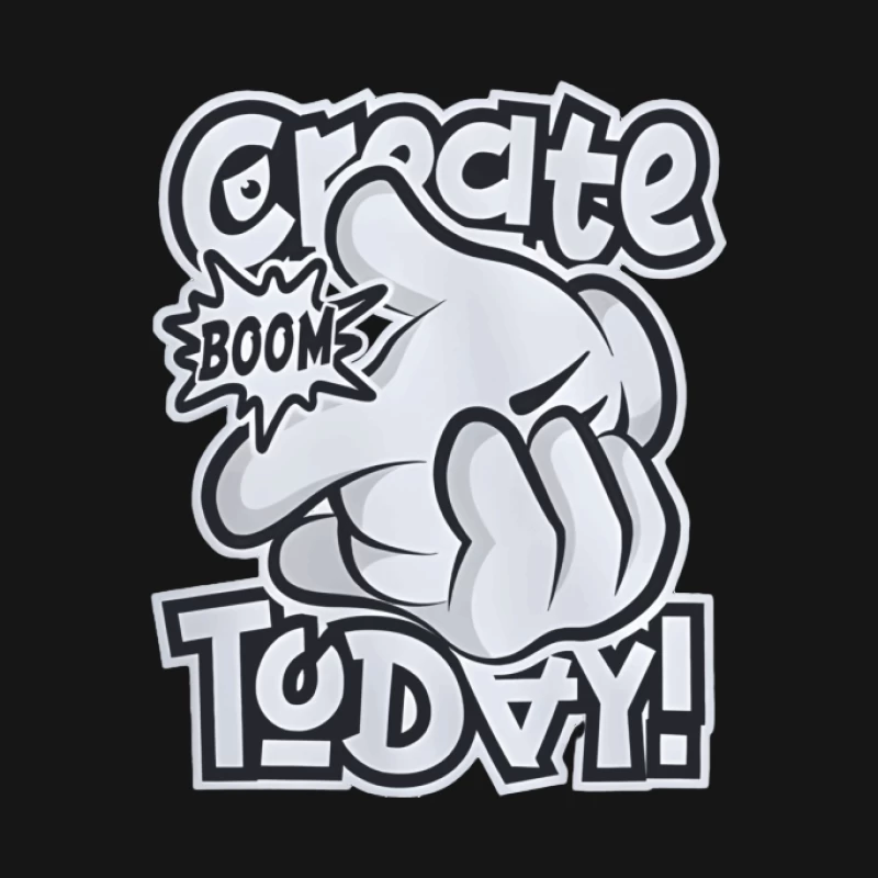 Kreatives Design mit Boom-Effekt Damen T-Shirt