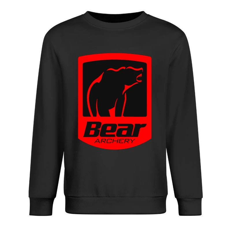 Bear Archery Company Red Logo Design Male Pullover Sweatshirt