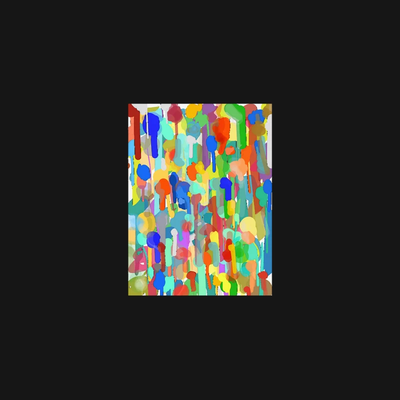 Dripping Paint  Aesthetic Decor Design Desk Mat