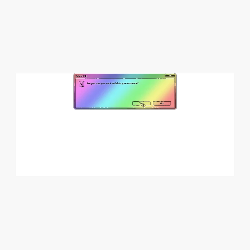 Are You Sure You Want To Delete Your Existence . Microsoft Windows 95 Tumblr Meme Coffee Mug