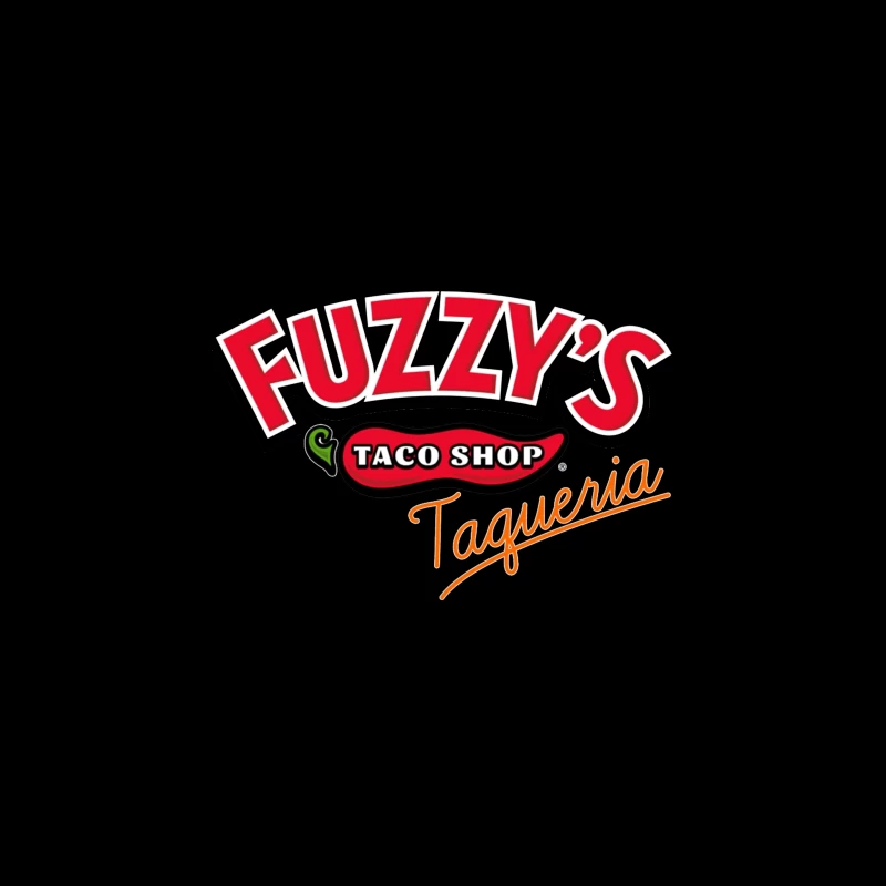 Fuzzy's Taco Shop Taqueria Restaurant Logo Desk Mat