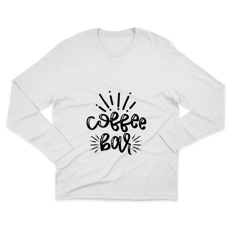 Design de bar à café Homme Manches Longues T-Shirt