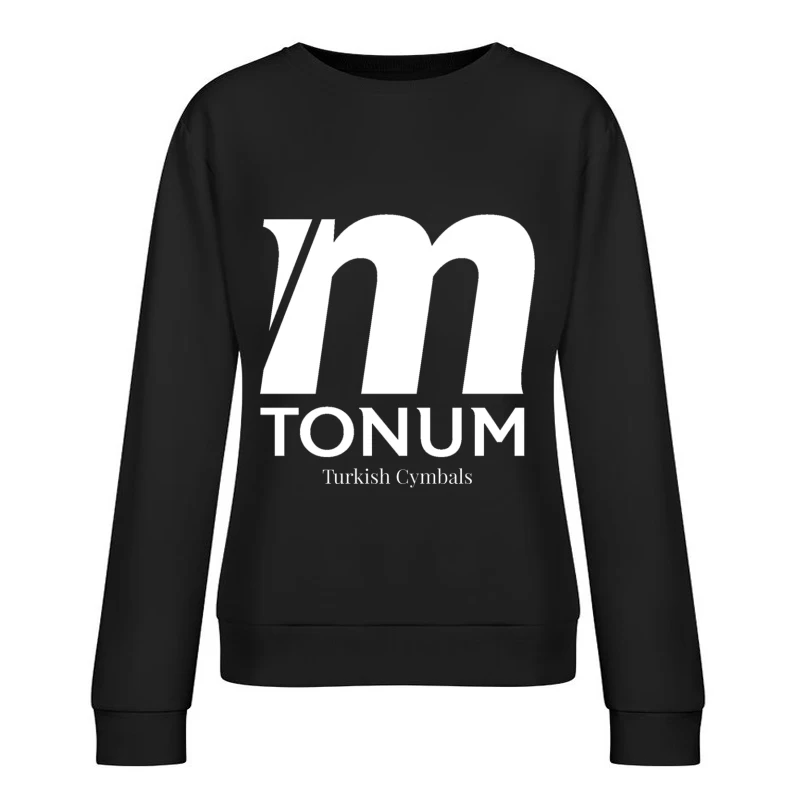 Tonum Turkish Cymbals Brand Logo in White Female Pullover Sweatshirt