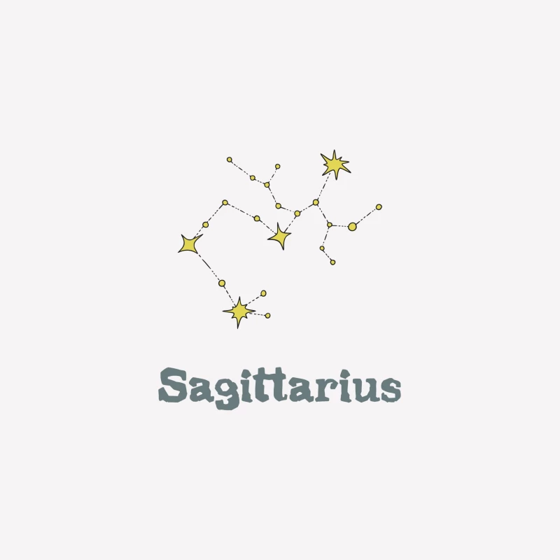 Sagittarius Sternzeichen Illustration Herren T-Shirt