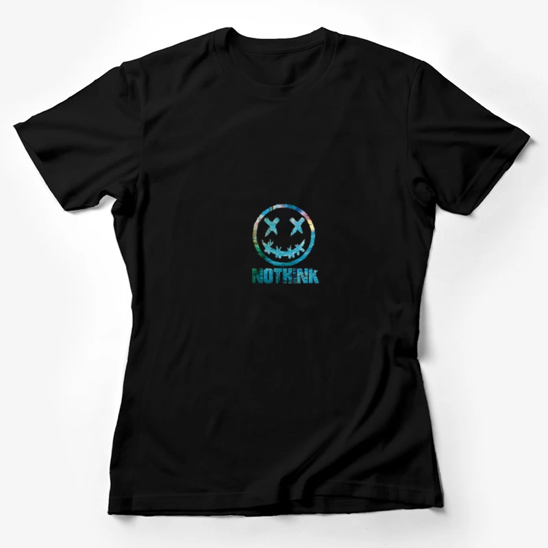 Sourire coloré avec texte Femme T-Shirt